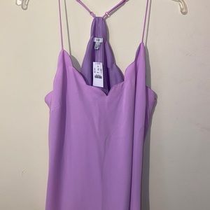 Jcrew Factory lilac scallop tank